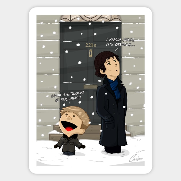 Sherlock & Watson Sticker by ChrisHarrys